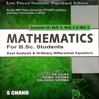 Mathematics For B.Sc. Students Semester-3 MJC-3,MJC-4 & MIC-3