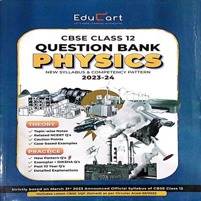 Educart CBSE Question Bank Class 12 Physics