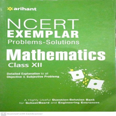 Arihant NCERT Exemplar Mathematics Class 12th F282