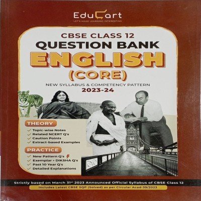Educart CBSE Question Bank Class 12 English core