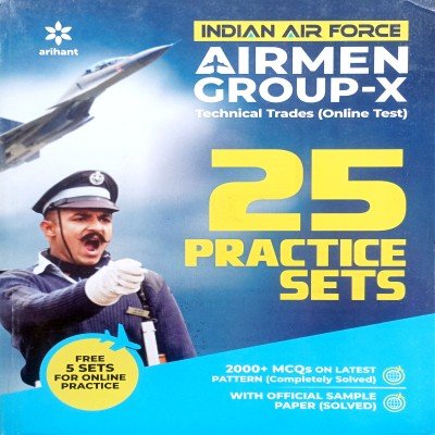 Arihant Indian Airforce Airmen Group X Technical 25 Practice Set D535 old