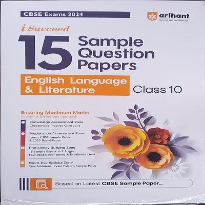 Arihant sample Question paper class 10 English F1037