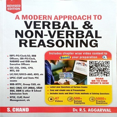 R S Aggarwal Verbal & Non Verbal Reasoning 0822