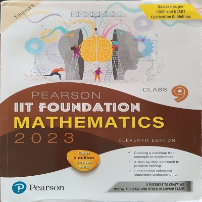 Pearson IIT Foundation Mathematics eleventh edition Class 9