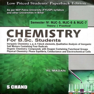 Chemistry For B.Sc. Students Semester-4 MJC-5, MJC-6, & MJC-7