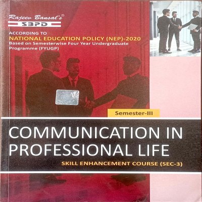 SBPD Communication In Professional Life B.A Semester-3 (SEC-3)