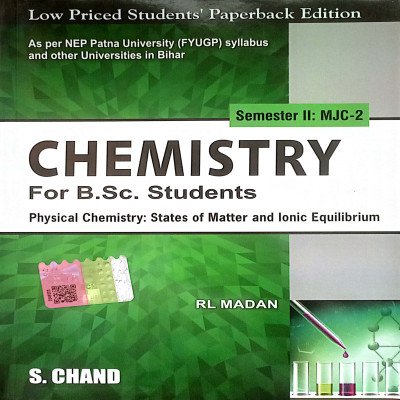 Chemistry For B.Sc. Students Semester-2 MJC-2