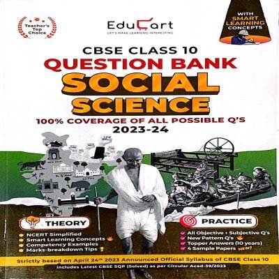 Educart CBSE Question Bank Class 10 Social Science