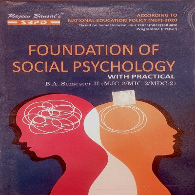 SBPD Foundation Of Social Psychology B.A Semester-2 (MJC/MIC/MDC-2)