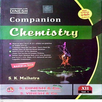 Dinesh Companion Chemistry 12th vol 1&2