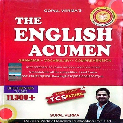 Gopal verma the english Acumen 11300+ tcs pattern