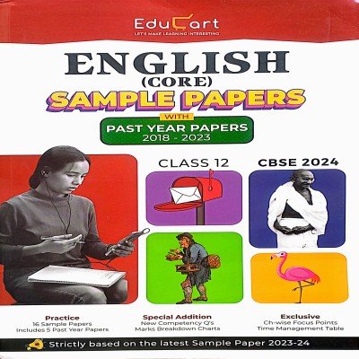 Educart CBSE Sample Paper Class 12 English Core SP567