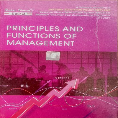SBPD Principles And Functions Of Management B.A Semester-1 MJC