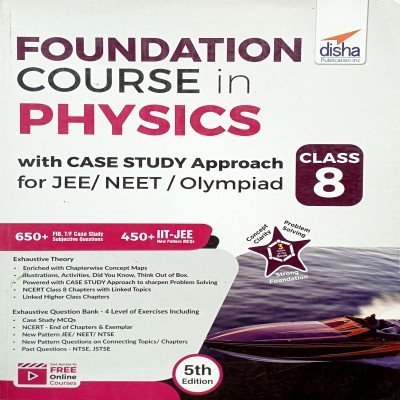 Disha Foundation Course in physics Class 8