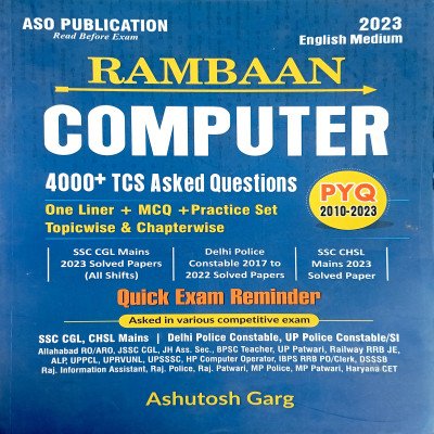 Rambaan Computer 4000+ TCS pyq Ashutosh Garg