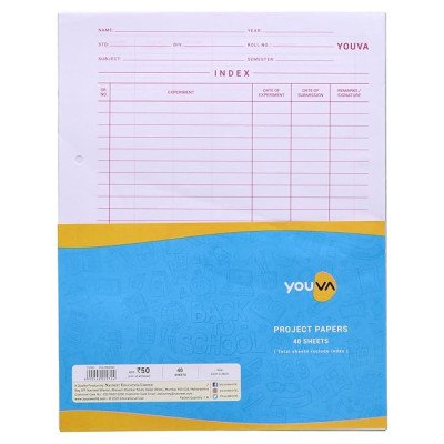 Youva Index Papers 25 sheets