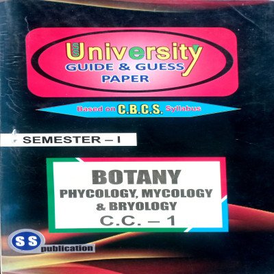 PG 1st Semester botany CC 1