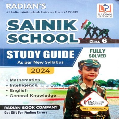 Radians Sainik School Study Guide Class 6