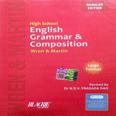 Wren And Martin High School English Grammar & Composition