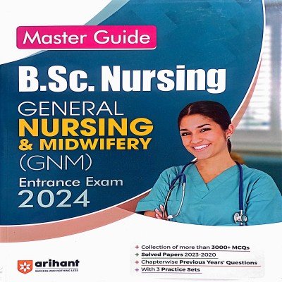Arihant B.sc nursing GNM entrance guide in English G158