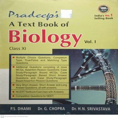 Pradeep a textbook of Biology 11th vol 1&2